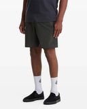 Volcom Men's Nomoly Elastic Waist Rinshed Black 18" Short