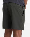 Volcom Men's Nomoly Elastic Waist Rinshed Black 18" Short