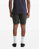 Volcom Men's Nomoly Elastic Waist Rinshed Black 18" Short