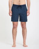 Volcom Men's Psyche Cotton Stoney 17" Midnight Blue Trunk