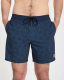 Volcom Men's Psyche Cotton Stoney 17" Midnight Blue Trunk