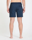 Volcom Men's Psyche Cotton Stoney 17" Midnight Blue Trunk