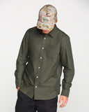 Volcom Men's Veeco Oxford Climbing Ivy LS Shirt