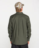 Volcom Men's Veeco Oxford Climbing Ivy LS Shirt