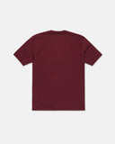 Volcom Men's Wave Stone Burgundy Tshirt