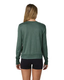 Vuori Ladies Agate Green Heather Daydream Crew