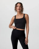 Vuori Ladies AllTheForm Black Support Tank