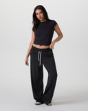 Vuori Ladies Black Tonal SS Halo Baby Tee