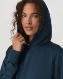 Vuori Ladies Blue Coast Heather Halo Modern Pullover