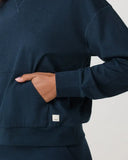 Vuori Ladies Blue Coast Heather Halo Modern Pullover