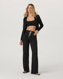 Vuori Ladies Halo Mini Full Zip Black Heather Hoodie