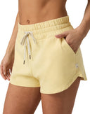 Vuori Ladies Lemon Snap Heather Halo Performance Short 2.0