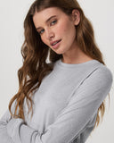 Vuori Ladies Light Heather Grey Daydream Crew Longsleeve