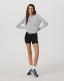 Vuori Ladies Light Heather Grey Daydream Crew Longsleeve