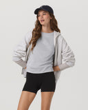 Vuori Ladies Light Heather Grey Daydream Crew Longsleeve