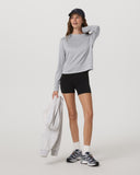 Vuori Ladies Light Heather Grey Daydream Crew Longsleeve