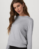 Vuori Ladies Light Heather Grey Daydream Crew Longsleeve
