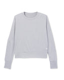 Vuori Ladies Light Heather Grey Daydream Crew Longsleeve