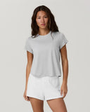 Vuori Ladies Light Heather Grey Energy Classic Tshirt