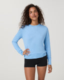 Vuori Ladies Oasis Blue Heather Daydream Crew Longsleeve
