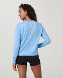 Vuori Ladies Oasis Blue Heather Daydream Crew Longsleeve