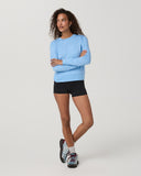 Vuori Ladies Oasis Blue Heather Daydream Crew Longsleeve