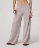 Vuori Ladies Soft Pewter Sedona Midrise Wideleg French Terry Pant