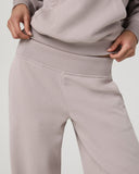 Vuori Ladies Soft Pewter Sedona Midrise Wideleg French Terry Pant