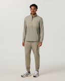 Vuori Men's Biscotti Heather Sunday Element 1/2 Zip