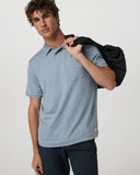 Vuori Men's Blue Dusk Heather Ponto Performance Polo