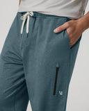 Vuori Men's Blue Sea Heather Sunday Performance Sweatpant 28"