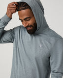 Vuori Men's Foggy Blue Heather Ponto Pullover Hoodie