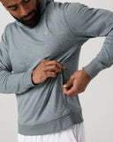 Vuori Men's Foggy Blue Heather Ponto Pullover Hoodie