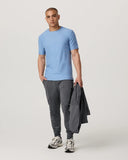 Vuori Men's Isle Blue Heather Strato Tech Tshirt