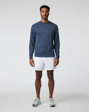 Vuori Men's Ponto Performance Azure Heather Crewneck Sweatshirt