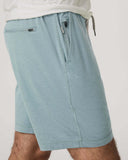 Vuori Men's Ponto Performance Misty Blue Heather 7" Short