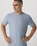 Vuori Men's Strato Tech Blue Dusk Heather Tshirt