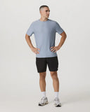 Vuori Men's Strato Tech Blue Dusk Heather Tshirt