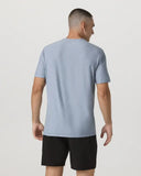 Vuori Men's Strato Tech Blue Dusk Heather Tshirt