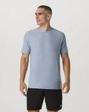 Vuori Men's Strato Tech Blue Dusk Heather Tshirt