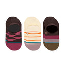 Stance Ladies Momento 3pk Plum No Show Socks