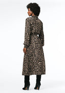 Buffalo Ladies Leopard Sunnie LS Belted Shirt Dress