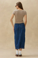 Kuwalla Tee Ladies Melange Almond Plush Rib Tshirt