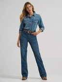 Wrangler Ladies High Rise Skylar Relaxed Bootcut Lena Riding Jean