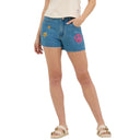 Wrangler Ladies Lainey Wilson Embroidered Cowboy Denim Short