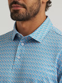 Wrangler Men's Western Performance Papaya Punch Golf Polo