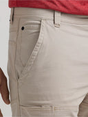 Wrangler Mens Taupe Side Pocket Utility Short