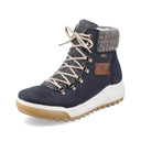 Rieker Ladies Y4730-14 Blue Lined Winter Boot