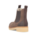 Rieker Ladies Z5050-25 Brown Lined Side Zip Boot