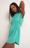 Z Supply Ladies Cabana Green Rowan Textured Knit Dress